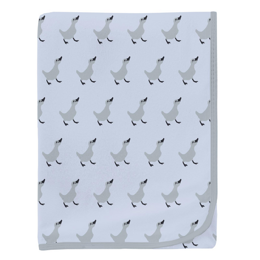 Bamboo Print Swaddling Blanket: Dew Ugly Duckling