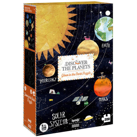 Discover the Planets Puzzle (200 pieces) Glow-in-the-Dark