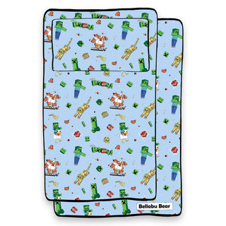 Minecraft: Chicken Jockey Bamboo Bed Sheet Set