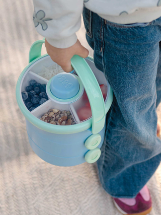 GoBe Lunchstack with Snack Spinner – Stackable Kids Lunch Box for Kids On-The-Go