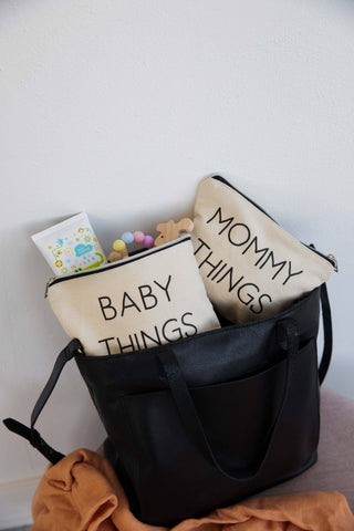 Mom & Baby Organizer Pouch Set – Hospital Bag, Diaper Bag & Travel Organization Essentials