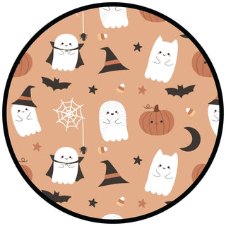 Boo-Tastic Glow-in-the-Dark Halloween Flutter Long Sleeve Tulle Twirl Dress