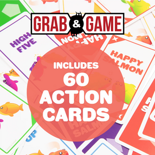 Happy Salmon®: Grab & Game Edition – The Hilarious Family Card Game That Gets Everyone Moving