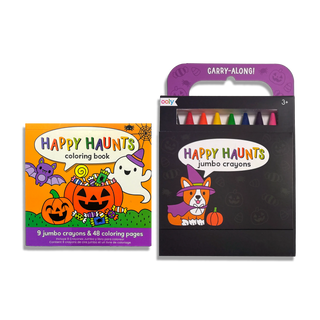 Carry Along! Happy Haunts Travel Coloring Set – Halloween Coloring Kit by OOLY