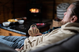 Drink Sleeve - The Hoodie - Taco Tan & Sailor Blue