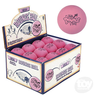 2.5" Rubber Pink High Bounce Ball