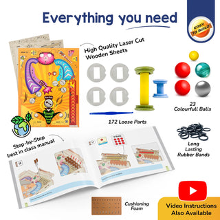 Pinball Machine | Build-It-Yourself STEAM Kit | 8 + Years