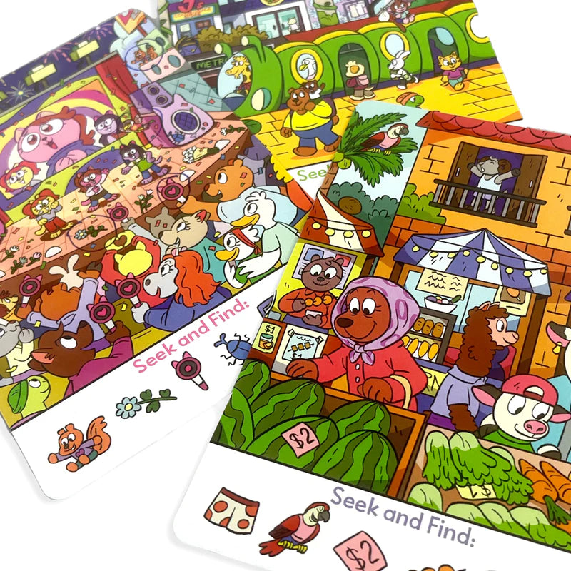 OOLY Paper Games: Seek & Find Activity Cards - Set of 24