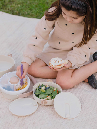 GoBe Lunchstack with Snack Spinner – Stackable Kids Lunch Box for Kids On-The-Go