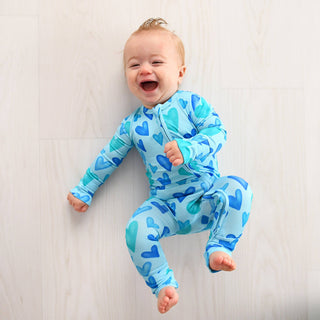 Cruz One Piece Valentines Day Bamboo Convertible Lounge Set with 2 Way Zipper