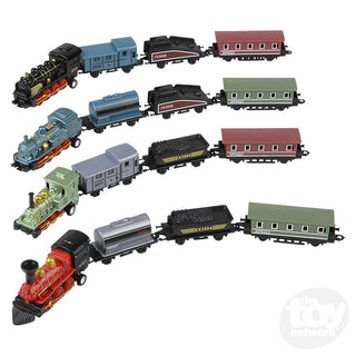 Die-Cast Pull Back Mini Locomotive Train Set