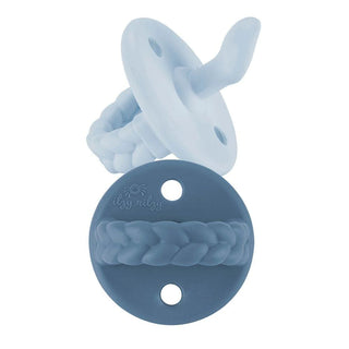 Sweetie Soother™ Orthodontic Silicone Pacifier 6-18M: Sky & Surf