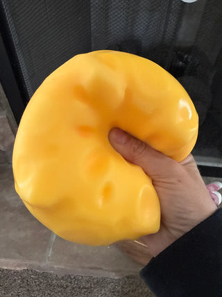 Large Cheese Cube Squishy – Slow Rising Cheese Stress Toy for Sensory Play, Anxiety Relief & Focus