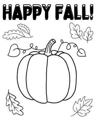 Fall Coloring Sheets