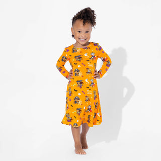 PAW Patrol: Halloween Pups Bamboo Girls' Long Sleeve Dress