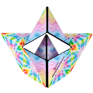 Shashibo® Tie Dye Twist Magnetic Puzzle Cube – NEW Shape-Shifting STEM & STEAM Sensory Fidget Toy