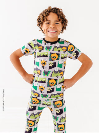 Miraculous™ Chibi 2-Piece Pajamas : CAT NOIR - SHORT SLEEVE