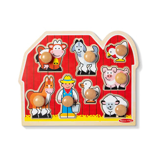 Large Farm Jumbo Knob Puzzle - 8 Pieces