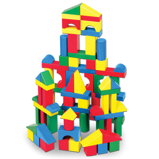 100-Piece Wood Blocks Set