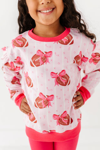 Blitz & Bows Ruffle Crewneck Sweatshirt