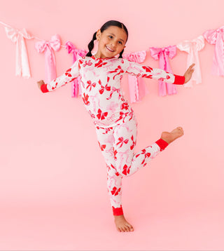 Blushing Bows 2-Piece Pajamas