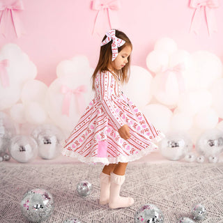 Hallie Button Dress for Valentines Day