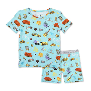 Bamboo Kids Pajama Short Set Central Perk Friends