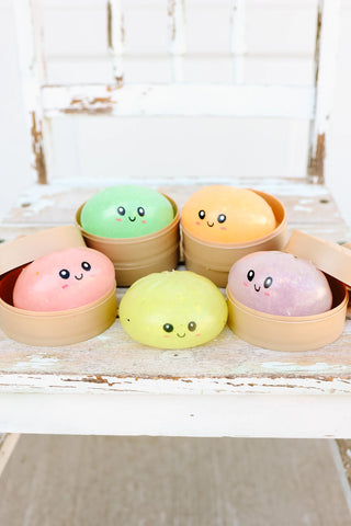 Glow in the Dark Dumpling Squishy – Light Up Sensory Fidget Toy for Stress Relief, Focus & Sensory Play