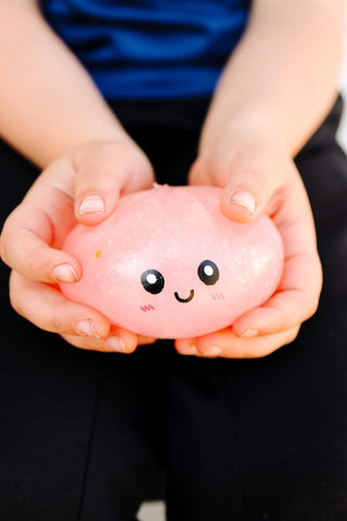 Glow in the Dark Dumpling Squishy – Light Up Sensory Fidget Toy for Stress Relief, Focus & Sensory Play