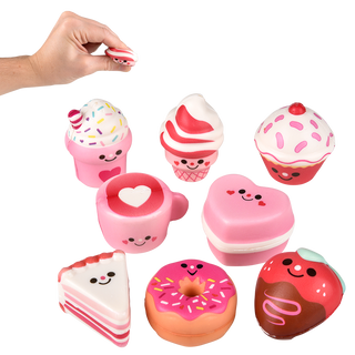 2" Valentine Fun Treats  Micro Squishies
