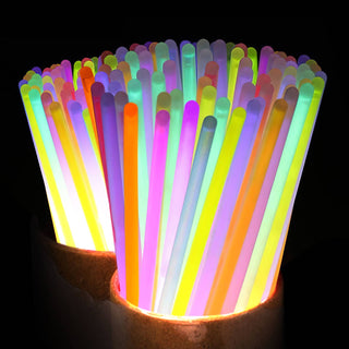 Neon Glow Sticks Valentine's Day Cards - Set of 36