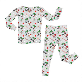 Bamboo Two Piece Pajama Set in Christmas EMS