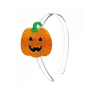 Glitter Pumpkin Headband