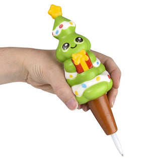 7" Christmas Squish Pen – Holiday Fidget Pen