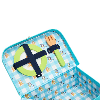 Bluey Wooden Picnic Play Set – 30 Piece Pretend Play Food Toy with Carry Case | Montessori-Inspired Kids Tea Party Set for Imaginative Play (FSC-Certified)