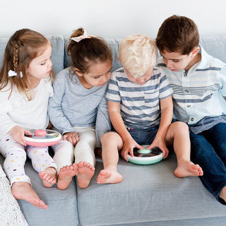 GoBe Kids Snack Spinner – Spill-Proof Rotating Snack Container for Toddlers & Kids | 5 Compartment Snack Cup for Travel, School & On-the-Go Snacking (2 Pack)