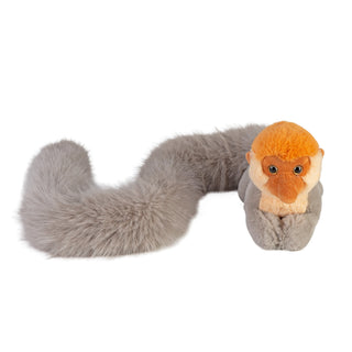 Wild Republic Tailkins Proboscis Monkey – 40" Wearable Plush Monkey with Long Tail, Shoulder Scarf & Stuffed Animal