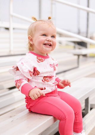 Blitz & Bows Ruffle Crewneck Sweatshirt