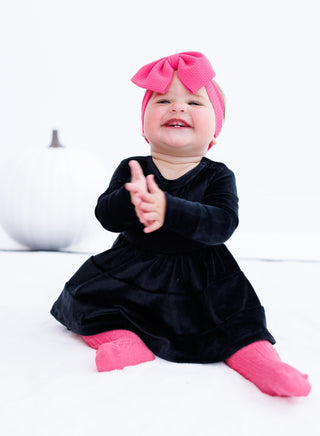 Knee-High Socks Set- BLACK AND PINK