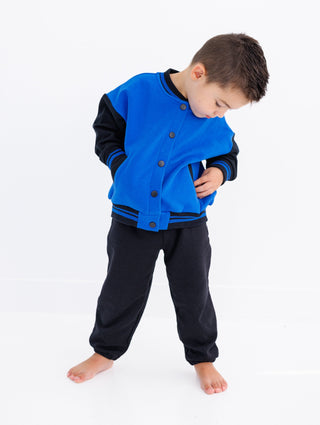 Blue & Black Varsity Jacket