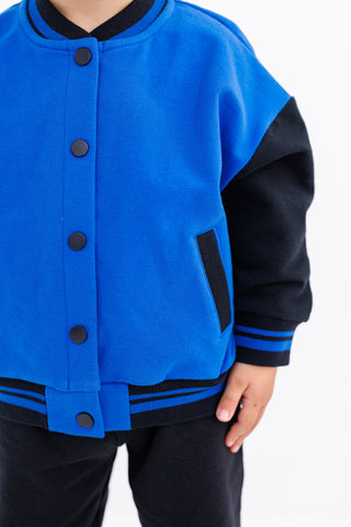 Blue & Black Varsity Jacket