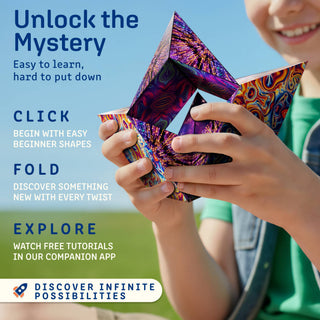 Shashibo® Tie Dye Twist Magnetic Puzzle Cube – NEW Shape-Shifting STEM & STEAM Sensory Fidget Toy