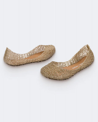 Campana Papel Flat Gold Glitter