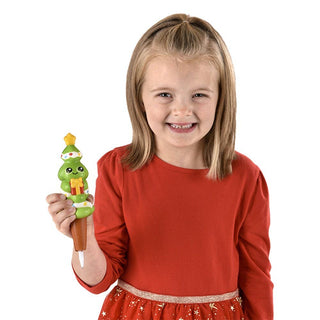 7" Christmas Squish Pen – Holiday Fidget Pen