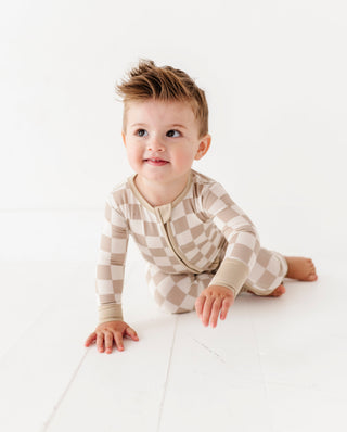 Oat Check Convertible Romper
