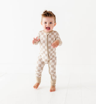 Oat Check Convertible Romper