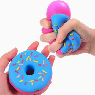 Donut Squishy Sensory Toy – Soft Slow Rising Stress Relief Fidget with Removable Frosting | Calming Sensory Toy for Kids & Anxiety Relief
