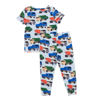 Kids Bamboo PJ Set - Dump Trucks