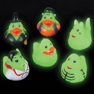 Spooky Glow Mini Cruisin’ Ducks – 1.5" Glow-in-the-Dark Halloween Duckies | Set of 2