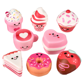 2" Valentine Fun Treats  Micro Squishies